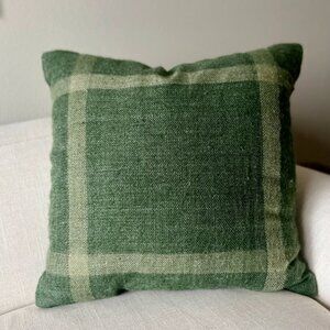 Threshold™ Oversized Woven Plaid Square Throw Pillow Green